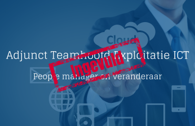 Adjunct Teamhoofd Exploitatie - ingevuld Adjunct Teamhoofd Exploitatie - ingevuld
