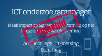 ICT Onderzoeksmanager ingevuld ICT Onderzoeksmanager - ingevuld