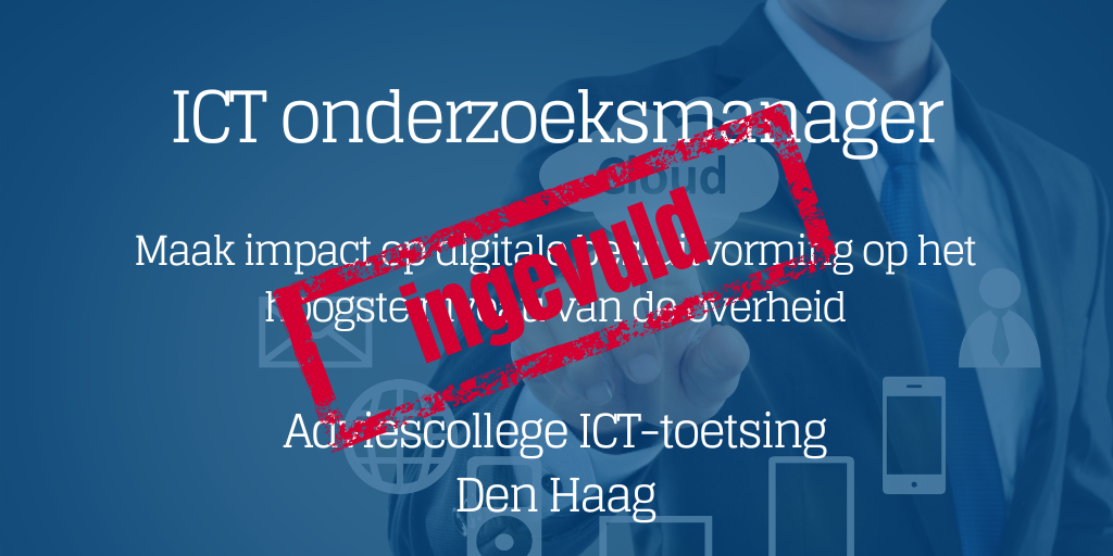ICT Onderzoeksmanager - ingevuld